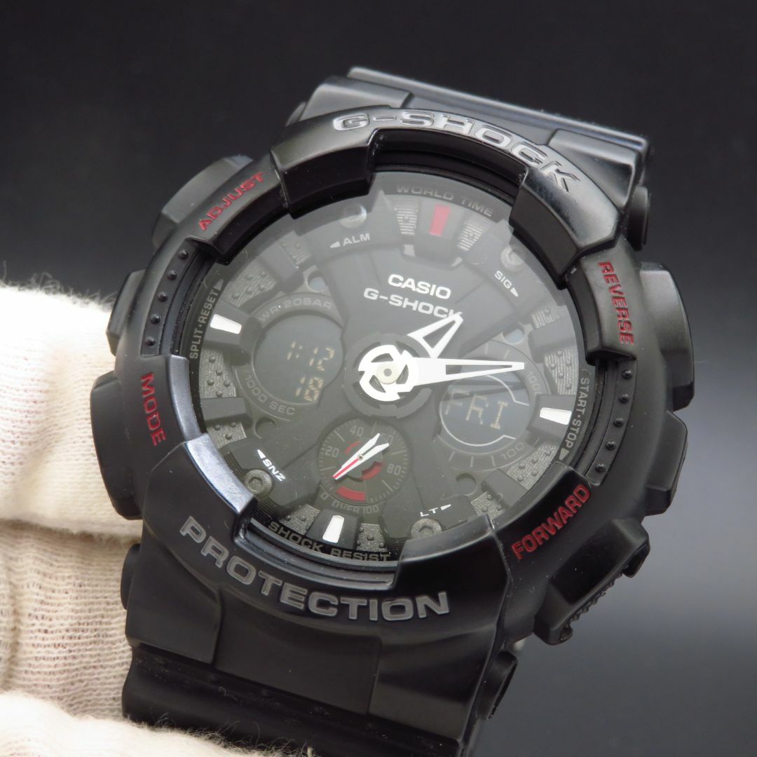 CASIO(カシオ)のG-SHOCK GA-120 ブラック ビッグフェイス メンズの時計(腕時計(アナログ))の商品写真