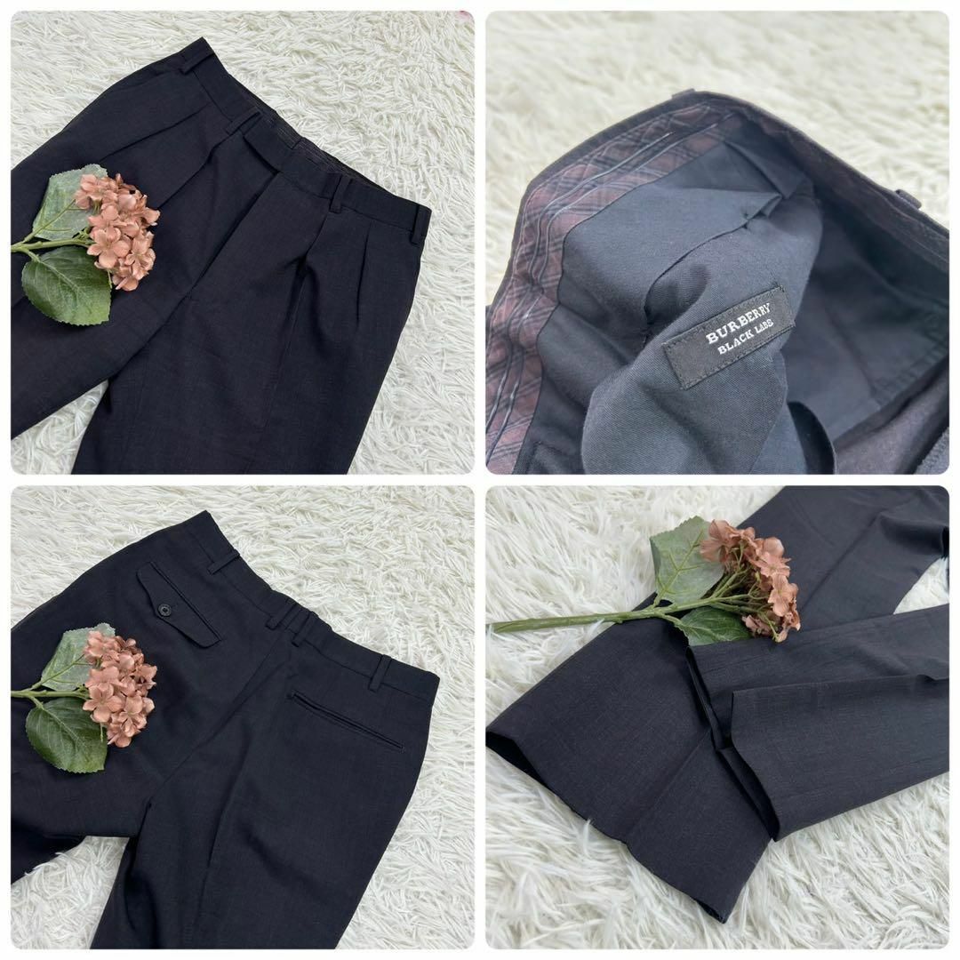 BURBERRY BLACK LABEL(バーバリーブラックレーベル)のバーバリーブラックレーベル メンズ スーツ ストライプ ノバチェック パンツ メンズのスーツ(スーツジャケット)の商品写真