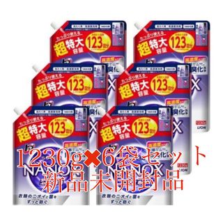 トップスーパーナノックス NANOX ニオイ専用  詰め替え用  1230g×6(洗剤/柔軟剤)