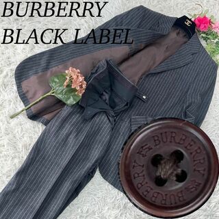 バーバリーブラックレーベル(BURBERRY BLACK LABEL)のバーバリーブラックレーベル メンズ パンツ スーツ セットアップ ストライプ(スーツジャケット)