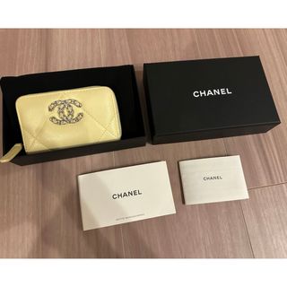 シャネル(CHANEL)のCHANEL シャネル19 コインケース イエロー(コインケース)