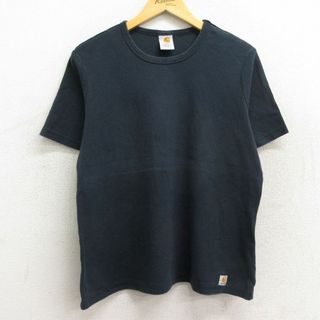 Charhartt WIP - 古着 カーハート Carhartt 半袖 Tシャツ レディース ワンポイントロゴ コットン クルーネック 黒 ブラック 23may20 中古