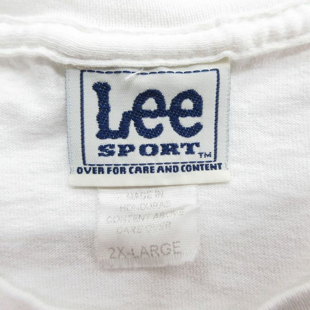 Lee(リー)のXL★古着 リー Lee 半袖 ビンテージ Tシャツ メンズ 00年代 00s MLB ニューヨークヤンキース フロリダマーリンズ 大きいサイズ コットン クルーネック 白 ホワイト メジャーリーグ ベースボール 野球 23may17 中古 メンズのトップス(Tシャツ/カットソー(半袖/袖なし))の商品写真