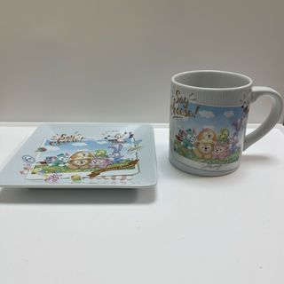 ディズニー(Disney)のダッフィーフレンズ　スーベニアプレート&カップ(食器)