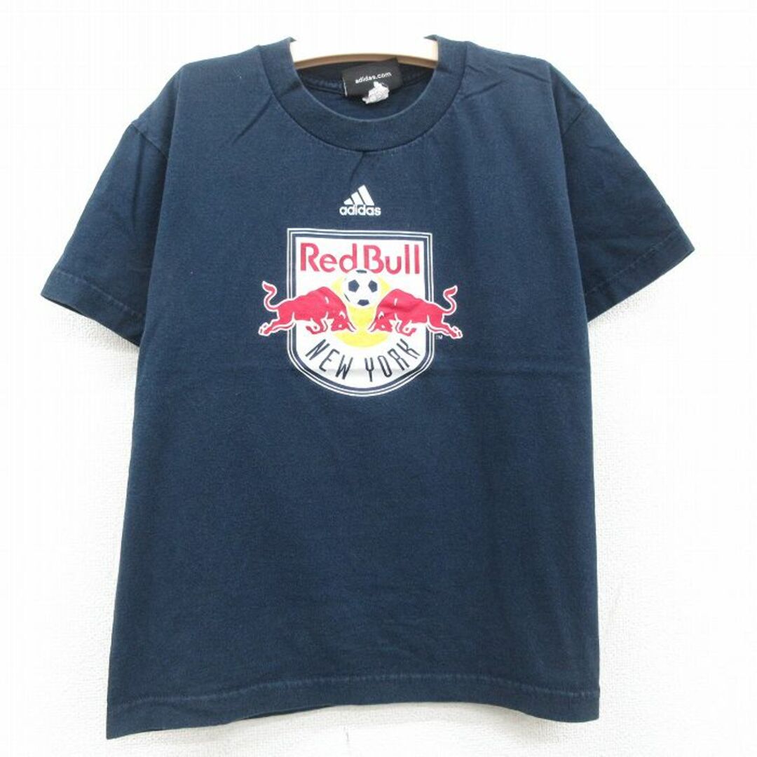 adidas(アディダス)の古着 アディダス adidas 半袖 Tシャツ キッズ ボーイズ 子供服 レッドブル ニューヨーク サッカー コットン クルーネック 黒 ブラック 23may24 キッズ/ベビー/マタニティのベビー服(~85cm)(シャツ/カットソー)の商品写真