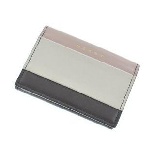 マルニ(Marni)のMARNI マルニ 財布・コインケース - こげ茶系xピンクxアイボリー 【古着】【中古】(財布)