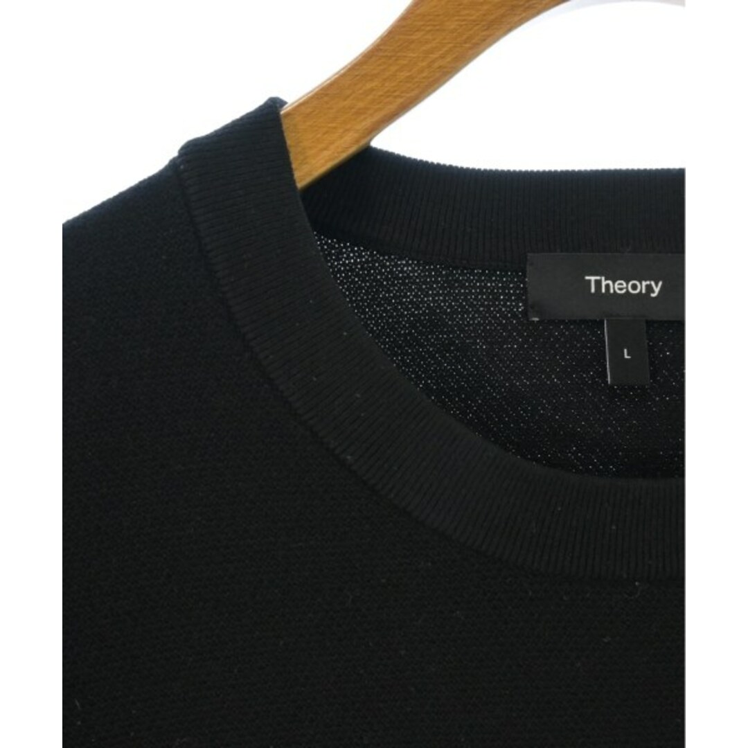 theory(セオリー)のTheory セオリー ニット・セーター L 黒 【古着】【中古】 メンズのトップス(ニット/セーター)の商品写真