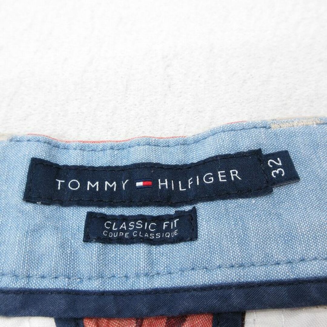 TOMMY HILFIGER(トミーヒルフィガー)のW34★古着 トミーヒルフィガー TOMMY HILFIGER ブランド ショート パンツ ショーツ メンズ ワンポイントロゴ コットン 紺他 ネイビー デニム 23jun03 中古 ボトムス 短パン ショーパン ハーフ メンズのパンツ(ワークパンツ/カーゴパンツ)の商品写真