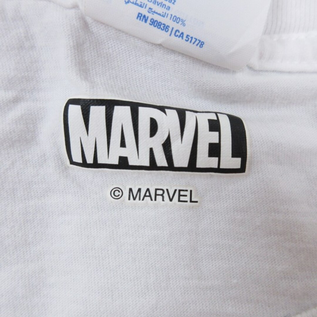 MARVEL(マーベル)のL★古着 半袖 Tシャツ メンズ マーベル コットン クルーネック 白 ホワイト 23jun06 中古 メンズのトップス(Tシャツ/カットソー(半袖/袖なし))の商品写真