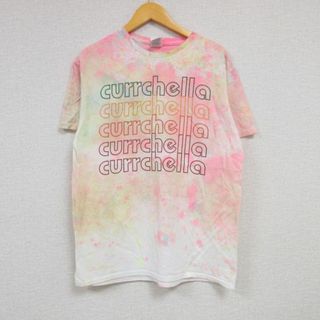 M★古着 半袖 Tシャツ メンズ currchella コットン クルーネック ピンク他 タイダイ 23jun09 中古(Tシャツ/カットソー(半袖/袖なし))