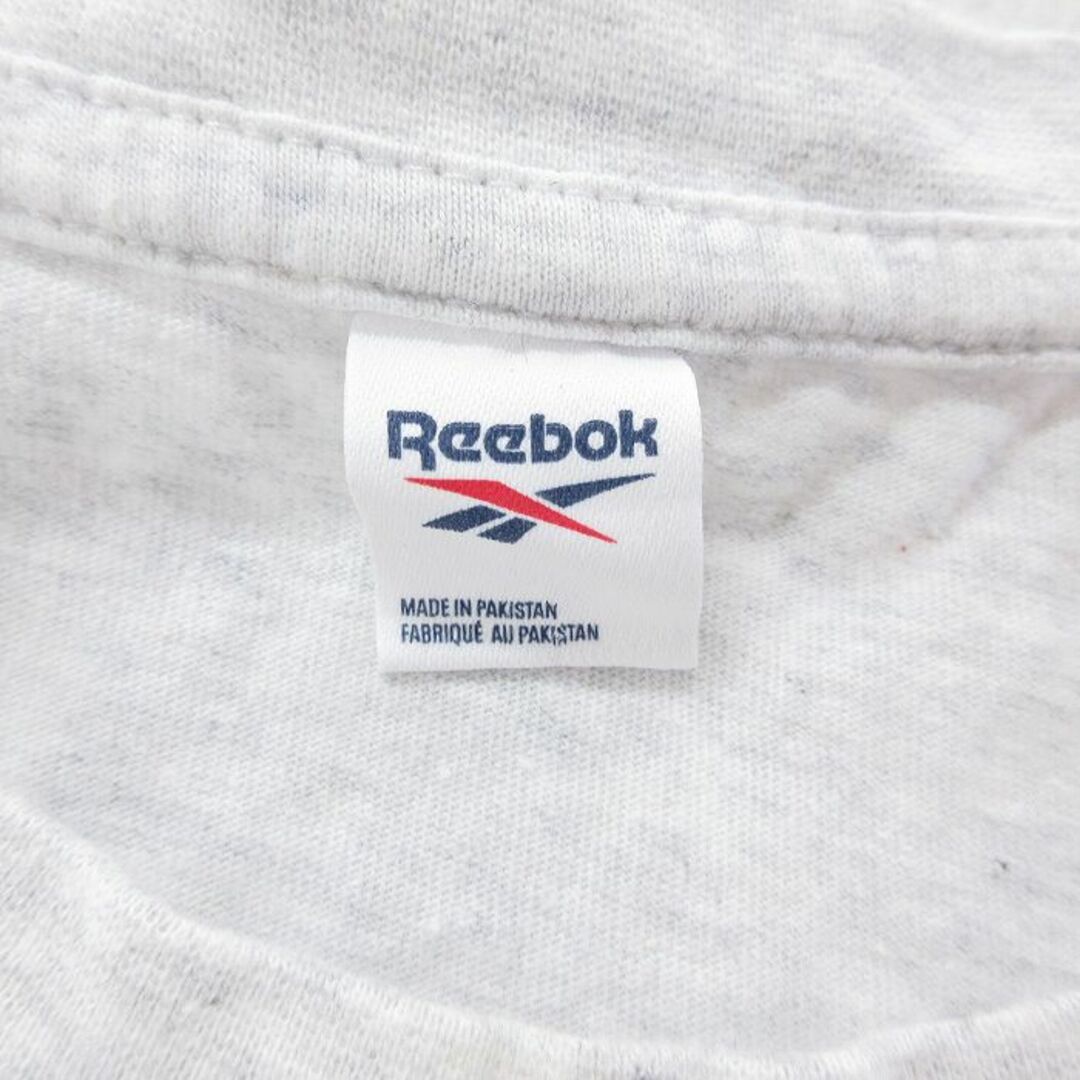 Reebok(リーボック)のXL★古着 リーボック REEBOK 半袖 ブランド Tシャツ メンズ ビッグロゴ 大きいサイズ コットン クルーネック 薄グレー 霜降り 23jun03 中古 メンズのトップス(Tシャツ/カットソー(半袖/袖なし))の商品写真