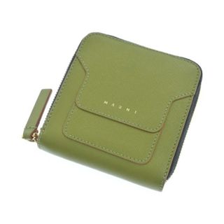 マルニ(Marni)のMARNI マルニ 財布・コインケース - 緑 【古着】【中古】(財布)