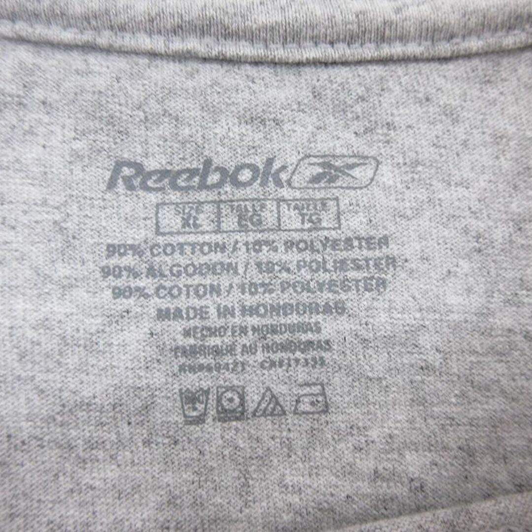 Reebok(リーボック)のXL★古着 リーボック REEBOK 半袖 ブランド Tシャツ メンズ NFL ニューヨークジェッツ 大きいサイズ クルーネック グレー 霜降り アメフト スーパーボウル 23jun09 中古 メンズのトップス(Tシャツ/カットソー(半袖/袖なし))の商品写真