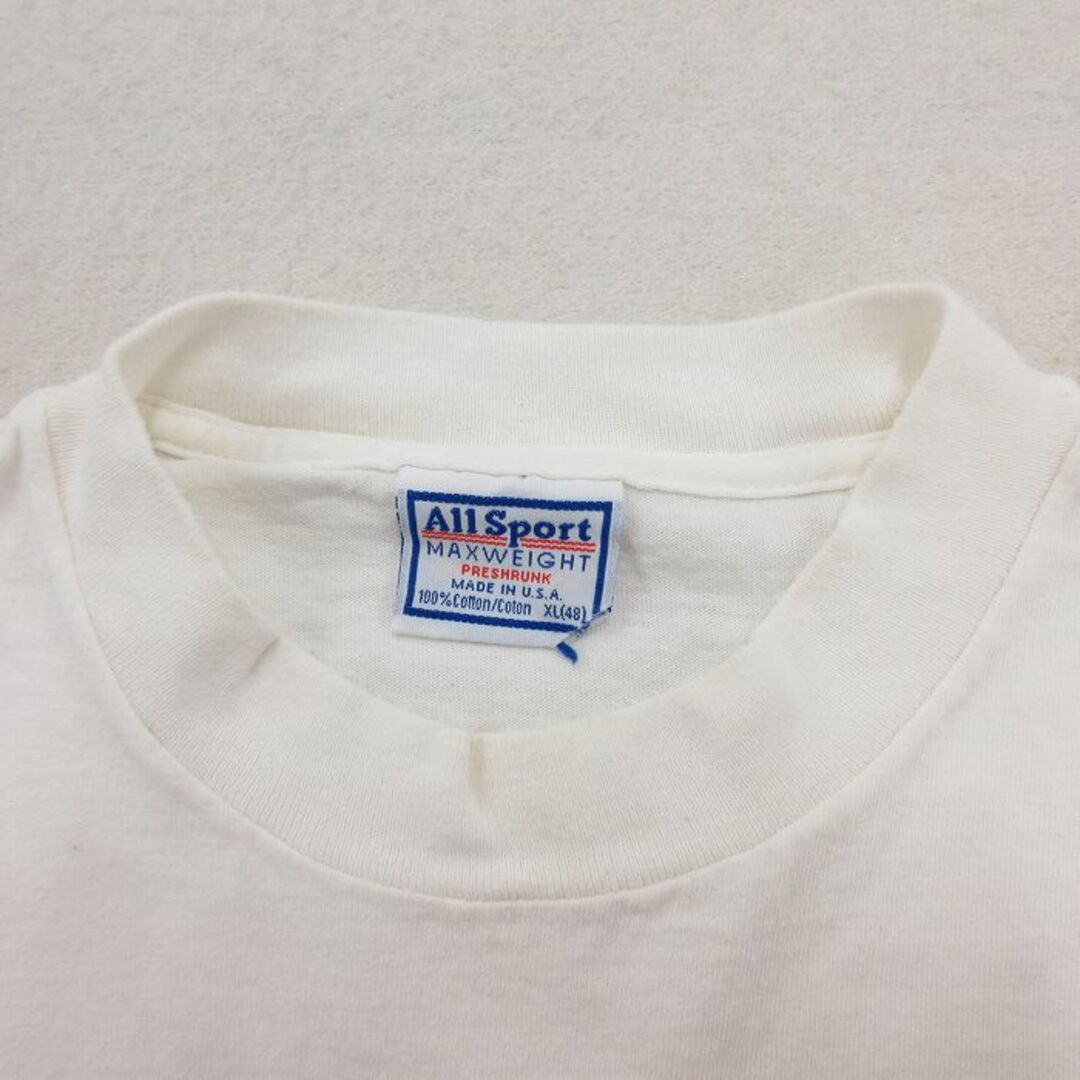 XL★古着 半袖 ビンテージ Tシャツ メンズ 90年代 90s GOD BLESS AMERICA コットン クルーネック USA製 白 ホワイト 23jun02 中古 メンズのトップス(Tシャツ/カットソー(半袖/袖なし))の商品写真