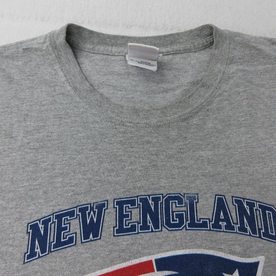 Reebok(リーボック)のXL★古着 半袖 ビンテージ Tシャツ メンズ 00年代 00s NFL ニューイングランドペイトリオッツ リーボック REEBOK 大きいサイズ クルーネック グレー 霜降り アメフト スーパーボウル 23jun07 中古 メンズのトップス(Tシャツ/カットソー(半袖/袖なし))の商品写真