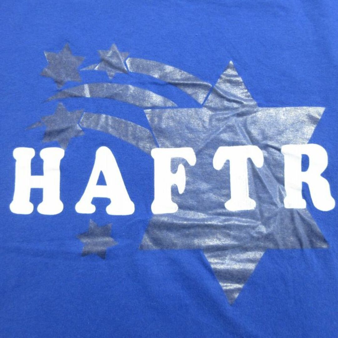 XL★古着 半袖 ビンテージ Tシャツ メンズ 90年代 90s HAFTR クルーネック USA製 青 ブルー 23jun01 中古 メンズのトップス(Tシャツ/カットソー(半袖/袖なし))の商品写真