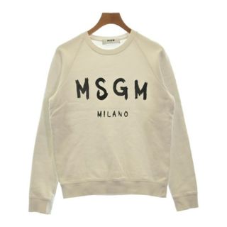 MSGM エムエスジーエム スウェット S 白 【古着】【中古】