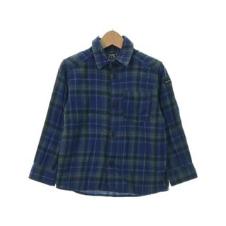 ラゲッドワークス(RUGGEDWORKS)のRUGGED WORKS シャツ 130 紫系x黄緑x緑(チェック) 【古着】【中古】(ブラウス)