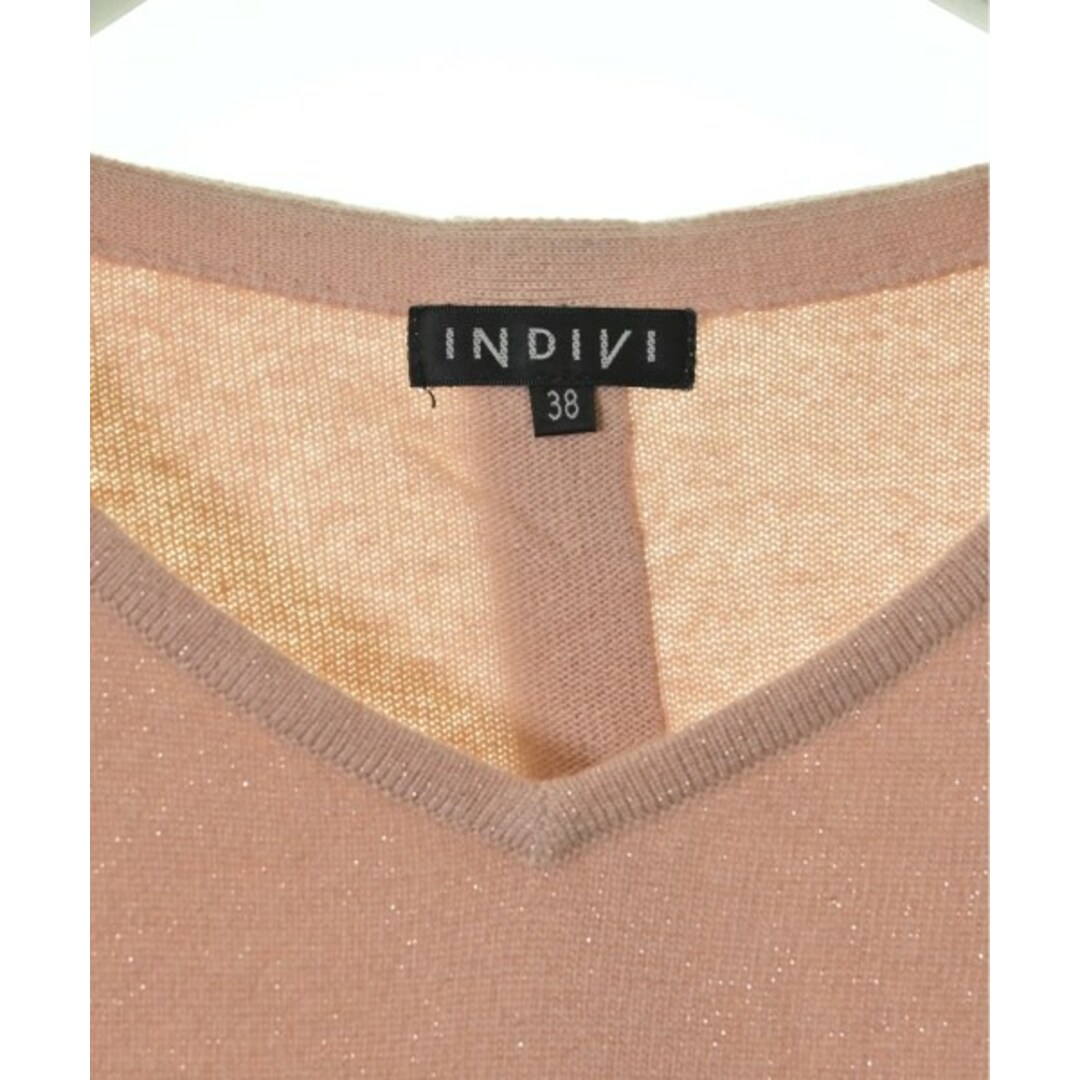 INDIVI(インディヴィ)のINDIVI インディヴィ ニット・セーター 38(M位) ピンク(ラメ) 【古着】【中古】 レディースのトップス(ニット/セーター)の商品写真