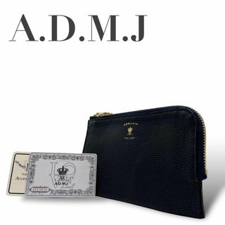 エーディーエムジェイ(A.D.M.J.)の美品　A.D.M.J. エーディーエムジェー　w2 長財布 L字ファスナー(Tシャツ(半袖/袖なし))