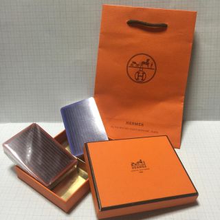 エルメス(Hermes)のエルメス トランプ 2個セット 箱 袋 ショッパー付 本物 未使用 赤 青(トランプ/UNO)