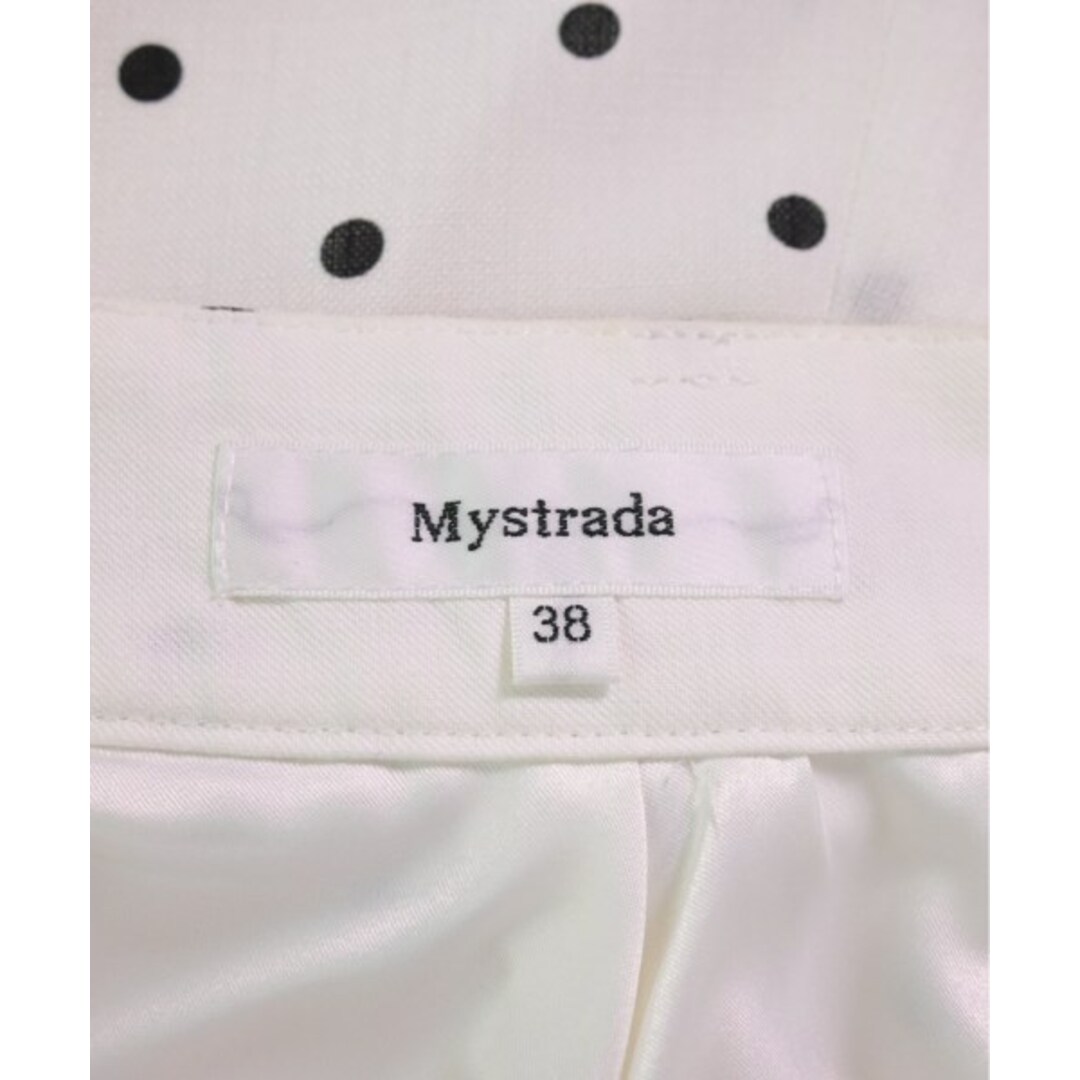 Mystrada(マイストラーダ)のMystrada ロング・マキシ丈スカート 38(M位) 白x黒(ドット) 【古着】【中古】 レディースのスカート(ロングスカート)の商品写真