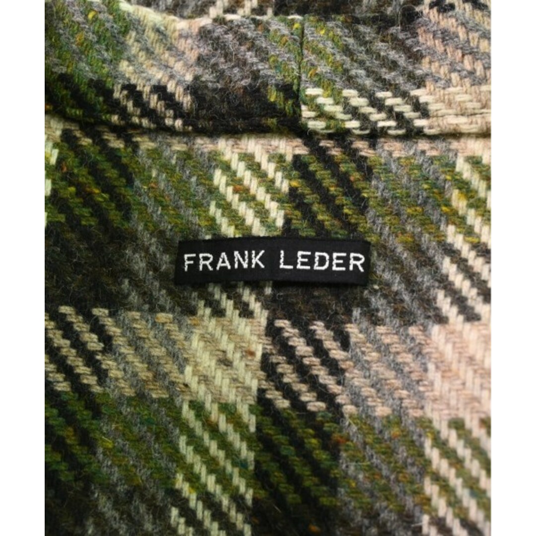 FRANK LEDER(フランクリーダー)のFRANK LEDER カーディガン S 緑x茶xグレー等(チェック) 【古着】【中古】 メンズのトップス(カーディガン)の商品写真
