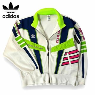 オリジナルス(Originals（adidas）)のアディダスオリジナル ワッペントレフォイルジャケット デサント 刺繍ロゴ L(ジャージ)