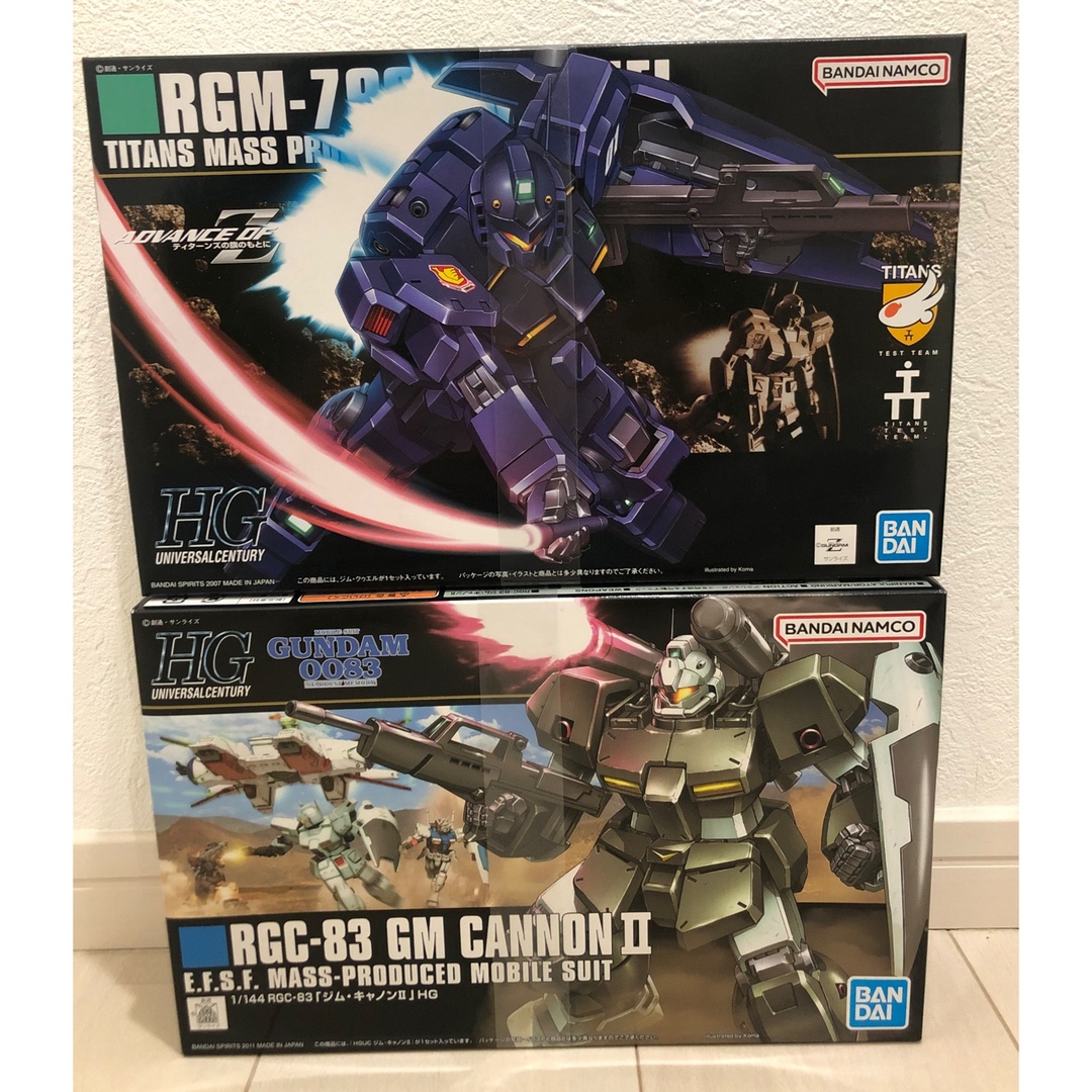 BANDAI(バンダイ)の新品未開封！HGUC 1/144 ジム・キャノンII  ジムクゥエル エンタメ/ホビーのおもちゃ/ぬいぐるみ(模型/プラモデル)の商品写真