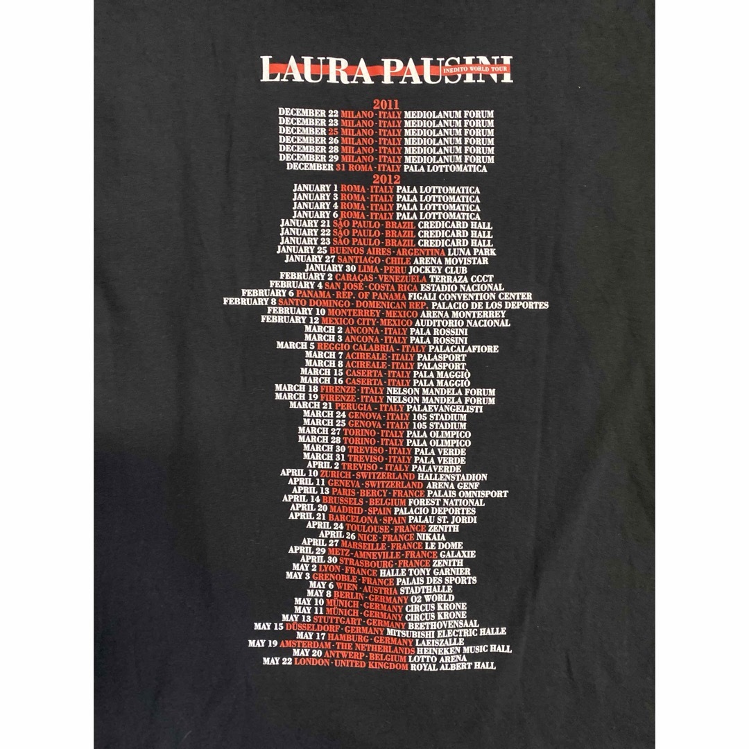 激レア 00'S LAURA PAUSINI Tシャツ ヴィンテージ XL メンズのトップス(Tシャツ/カットソー(半袖/袖なし))の商品写真