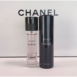 シャネル(CHANEL)の【シャネル】⭐️ブルードゥシャネル パルファム トラベルスプレイ 本体&レフィル(香水(男性用))