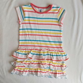 プチバトー(PETIT BATEAU)のお値下げ！プチバトー　チュニック　ワンピース　81(ワンピース)