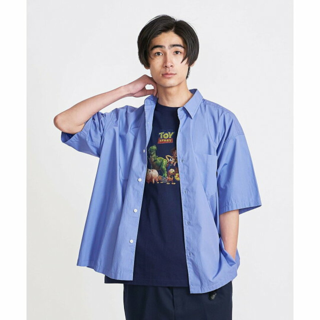 BEAUTY&YOUTH UNITED ARROWS(ビューティアンドユースユナイテッドアローズ)の【COBALT】【M】<info. BEAUTY&YOUTH> ブロード ショートスリーブ ビッグシャツ メンズのトップス(シャツ)の商品写真