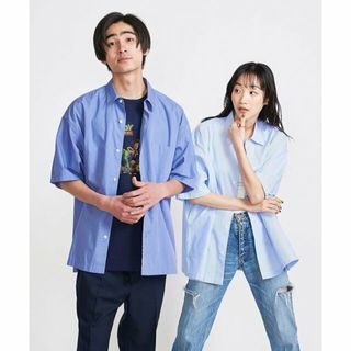 ビューティアンドユースユナイテッドアローズ(BEAUTY&YOUTH UNITED ARROWS)の【COBALT】<info. BEAUTY&YOUTH> ブロード ショートスリーブ ビッグシャツ(シャツ)