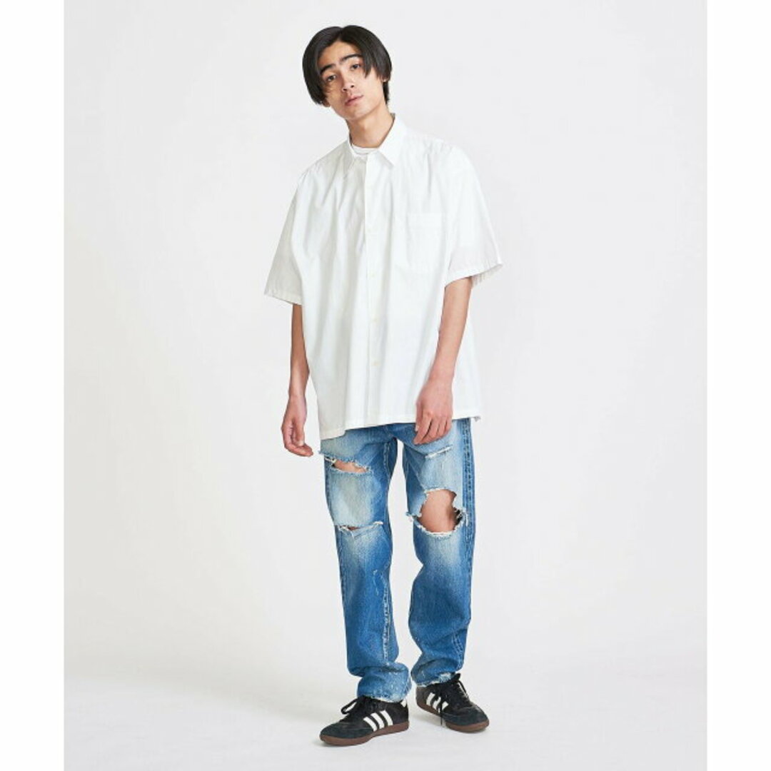 BEAUTY&YOUTH UNITED ARROWS(ビューティアンドユースユナイテッドアローズ)の【WHITE】【M】<info. BEAUTY&YOUTH> ブロード ショートスリーブ ビッグシャツ メンズのトップス(シャツ)の商品写真