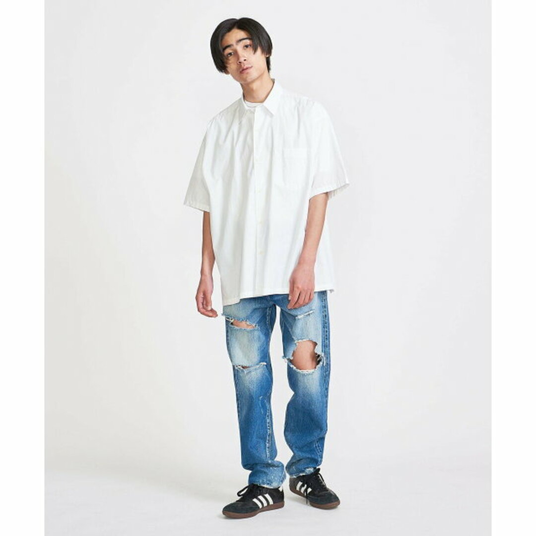 BEAUTY&YOUTH UNITED ARROWS(ビューティアンドユースユナイテッドアローズ)の【WHITE】<info. BEAUTY&YOUTH> ブロード ショートスリーブ ビッグシャツ メンズのトップス(シャツ)の商品写真