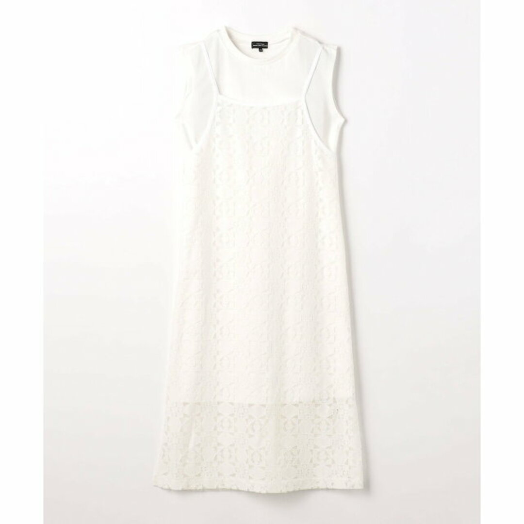 UNITED ARROWS green label relaxing(ユナイテッドアローズグリーンレーベルリラクシング)の【OFF WHITE】【120cm】TJ レース*Tシャツワンピース セット 110cm-130cm キッズ/ベビー/マタニティのキッズ服女の子用(90cm~)(ワンピース)の商品写真