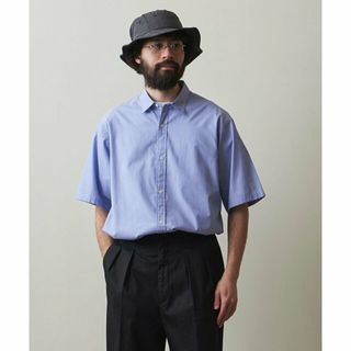 【LT.BLUE】<Steven Alan> 50/- STRIPE REGULAR COLLAR SHORT SLEEVE SHIRT -ALINE/シャツ