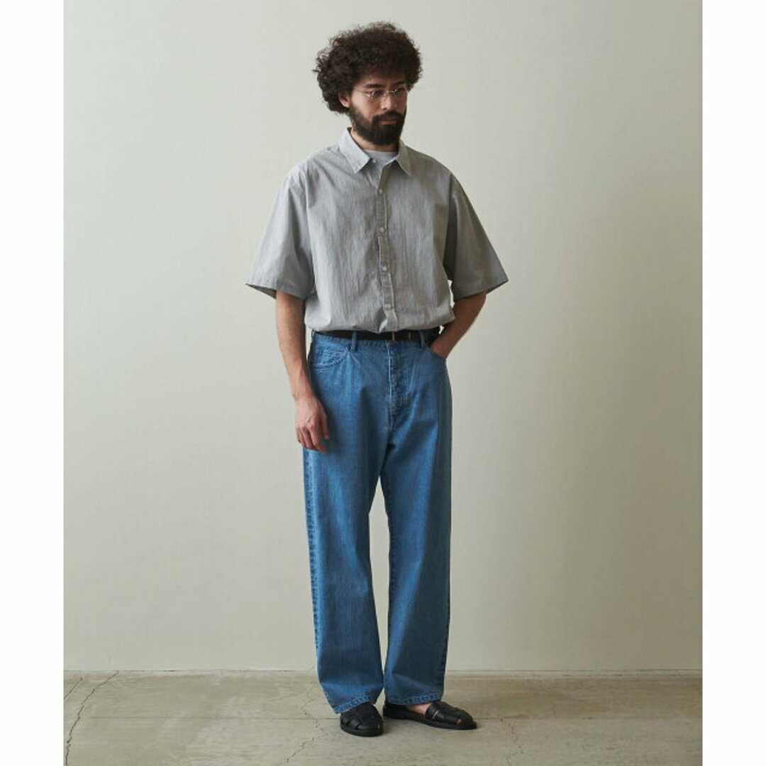 steven alan(スティーブンアラン)の【LT.GRAY】<Steven Alan> CORD/STRIPE REGULAR COLLAR SHORT SLEEVE SHIRT -LOOSE/シャツ その他のその他(その他)の商品写真