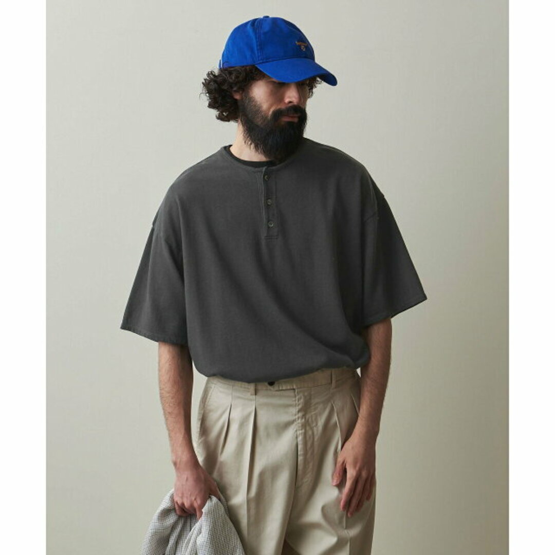 steven alan(スティーブンアラン)の【DK.GRAY】<Steven Alan> CR HENLEY NECK SSL TEE -LOOSE/Tシャツ その他のその他(その他)の商品写真