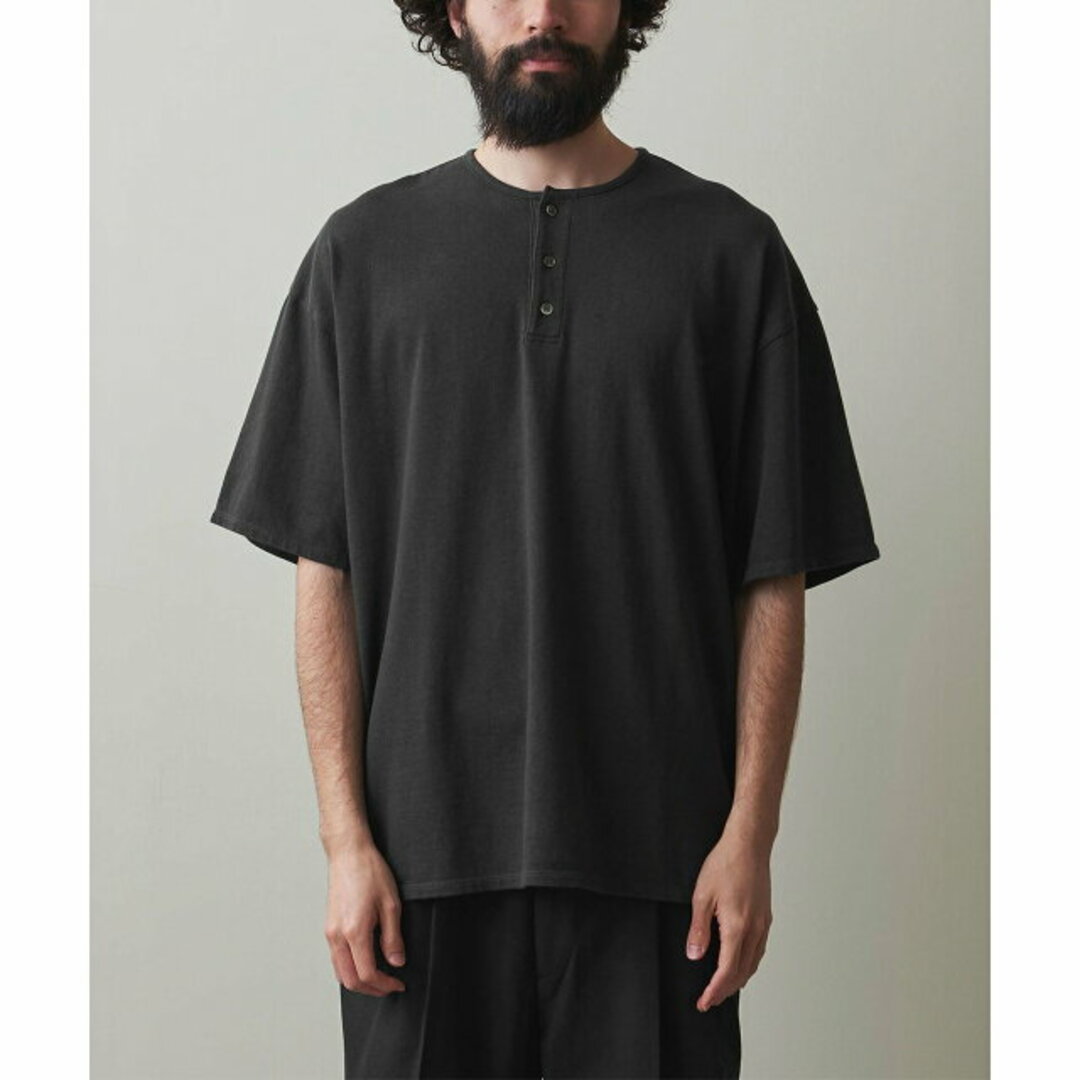 steven alan(スティーブンアラン)の【DK.GRAY】<Steven Alan> CR HENLEY NECK SSL TEE -LOOSE/Tシャツ その他のその他(その他)の商品写真