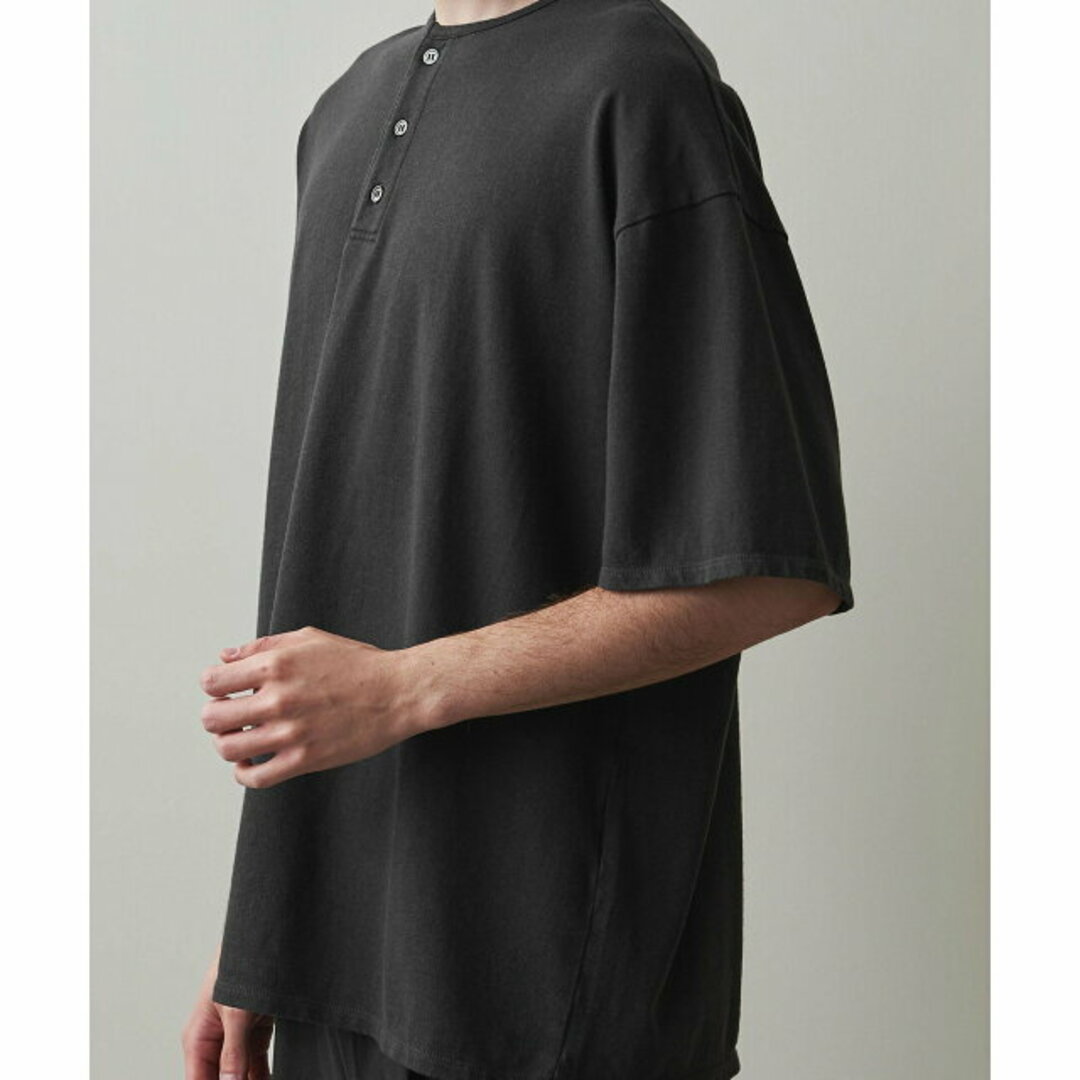 steven alan(スティーブンアラン)の【DK.GRAY】<Steven Alan> CR HENLEY NECK SSL TEE -LOOSE/Tシャツ その他のその他(その他)の商品写真