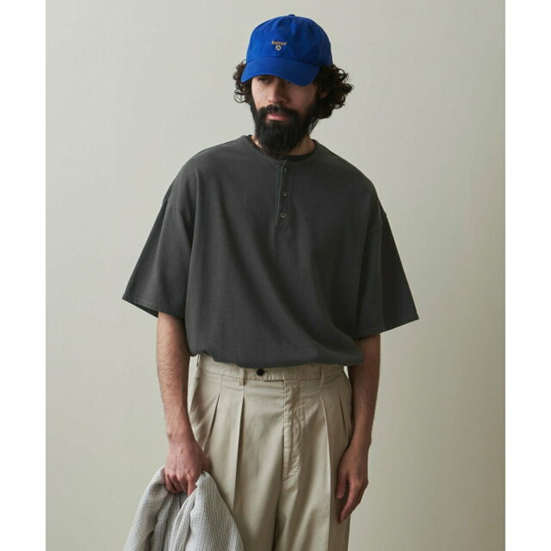 steven alan(スティーブンアラン)の【DK.GRAY】<Steven Alan> CR HENLEY NECK SSL TEE -LOOSE/Tシャツ その他のその他(その他)の商品写真