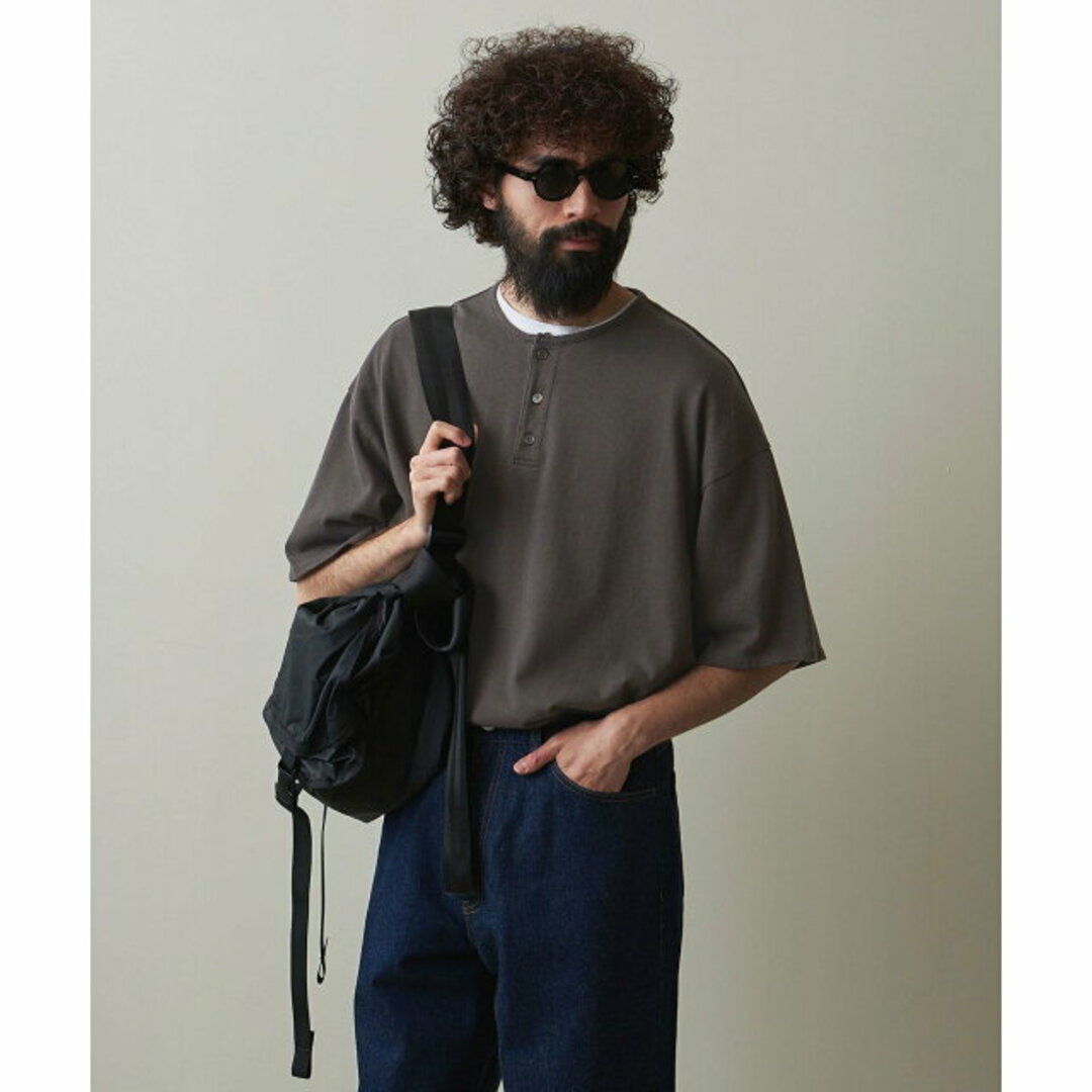 steven alan(スティーブンアラン)の【DK.BROWN】【S】<Steven Alan> CR HENLEY NECK SSL TEE -LOOSE/Tシャツ その他のその他(その他)の商品写真