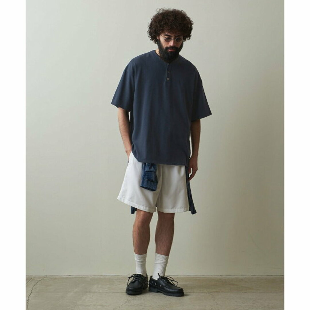 steven alan(スティーブンアラン)の【NAVY】【S】<Steven Alan> CR HENLEY NECK SSL TEE -LOOSE/Tシャツ その他のその他(その他)の商品写真