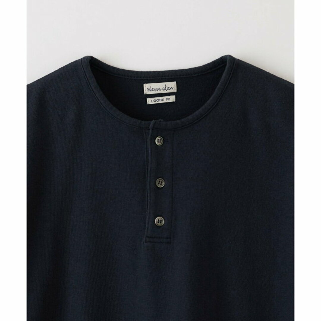 steven alan(スティーブンアラン)の【NAVY】<Steven Alan> CR HENLEY NECK SSL TEE -LOOSE/Tシャツ その他のその他(その他)の商品写真