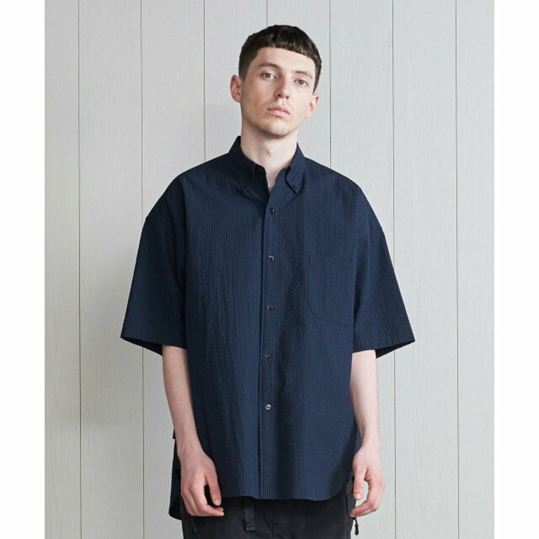 BEAUTY&YOUTH UNITED ARROWS(ビューティアンドユースユナイテッドアローズ)の【NAVY】<koti BEAUTY&YOUTH>シアサッカー ショートスリーブ シャツ メンズのトップス(シャツ)の商品写真