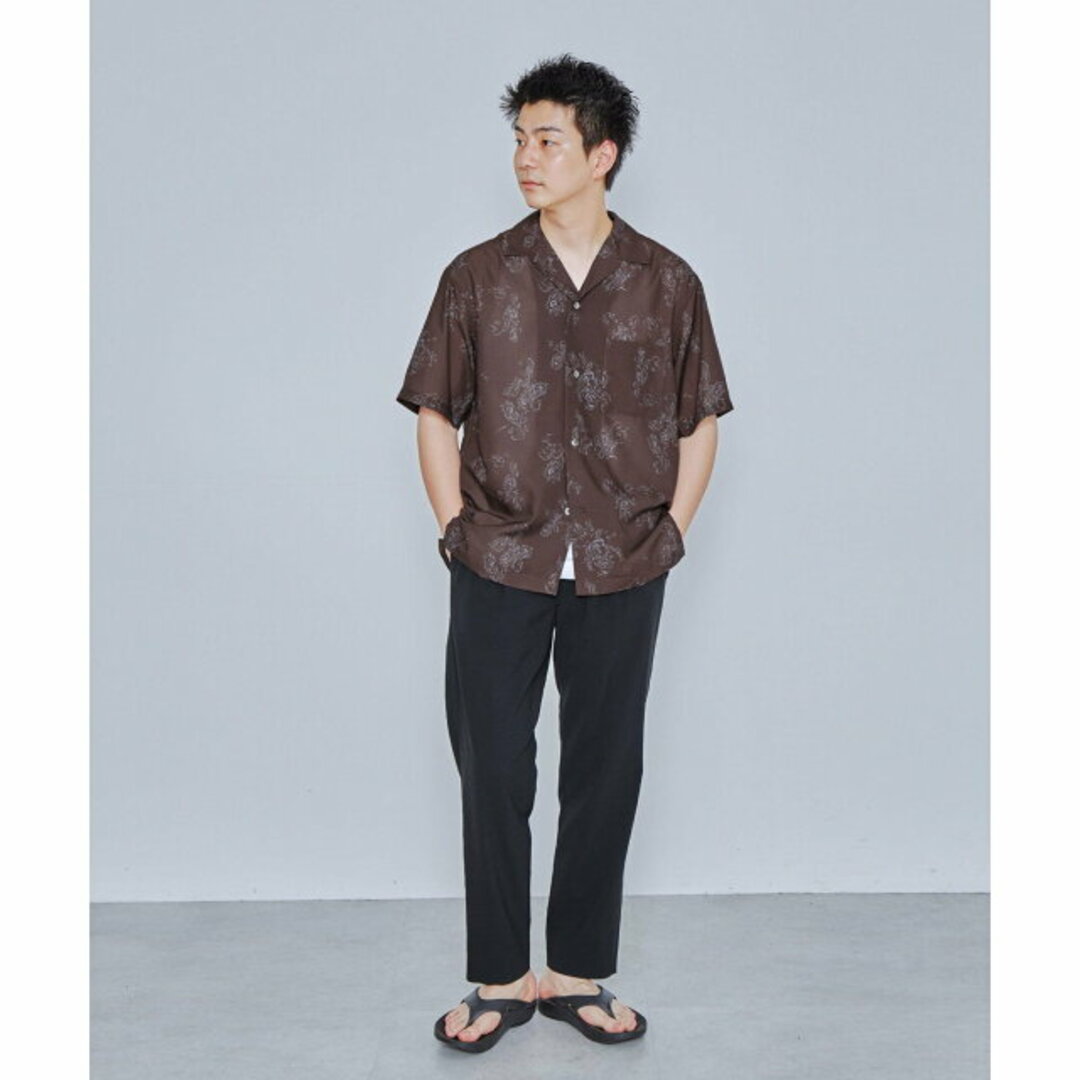 BEAUTY&YOUTH UNITED ARROWS(ビューティアンドユースユナイテッドアローズ)の【DK.BROWN】アブストラクト ペイズリー オープンカラーシャツ その他のその他(その他)の商品写真