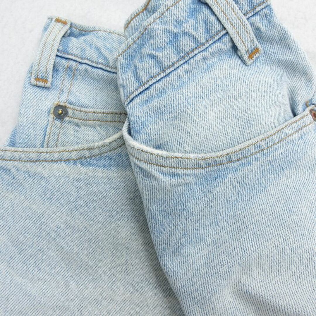 Levi's(リーバイス)のW31★古着 リーバイス Levis 550 ショート パンツ ショーツ メンズ 90年代 90s USA製 薄紺 ネイビー デニム 23jun12 中古 ボトムス 短パン ショーパン ハーフ メンズのパンツ(ワークパンツ/カーゴパンツ)の商品写真