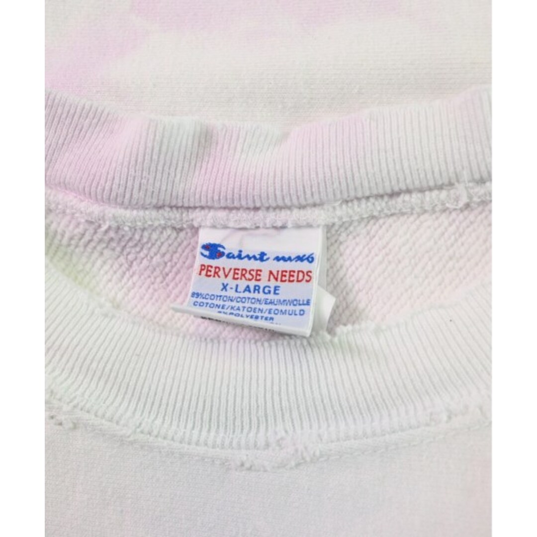 SAINT MICHAEL スウェット XL 白xピンクx水色(タイダイ) 【古着】【中古】 メンズのトップス(スウェット)の商品写真